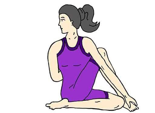 Twist vakrasana Cut Out Stock Images & Pictures - Alamy